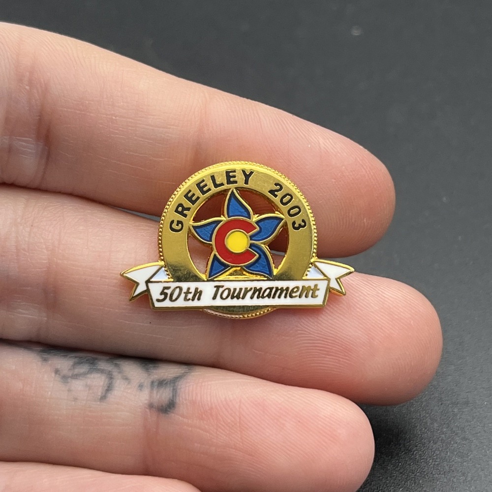 2003 Greeley Colorado 50th Tournament Lapel Hat Pin